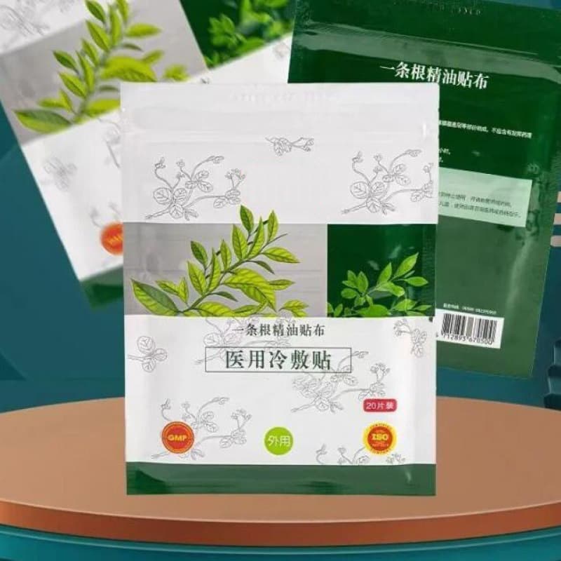 Taiwan Qianba Yitiao Gen Essential Oil Plasters Qianjing Ba Plasters Yitiao Gen Essential Oil Patches 20 Pcs/Pack
