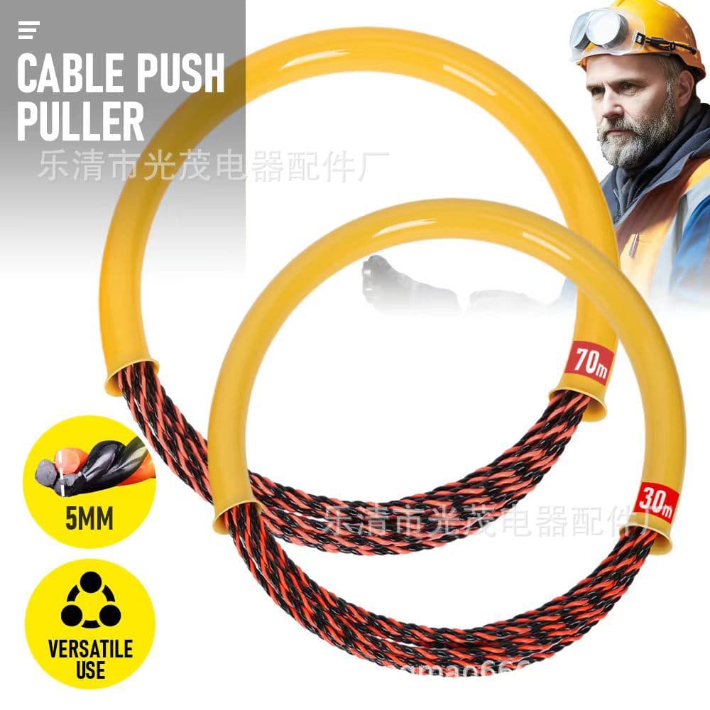 Red and black wire puller, for wall wiring, conduit wiring, concealed wiring, electrical wires, network cables, and nylon wire pullers.