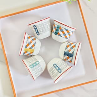 European Bone China Love Home Equestrian Stripe Series Plate Double Cup Saucer Turkish Cup Home Gift Souvenir