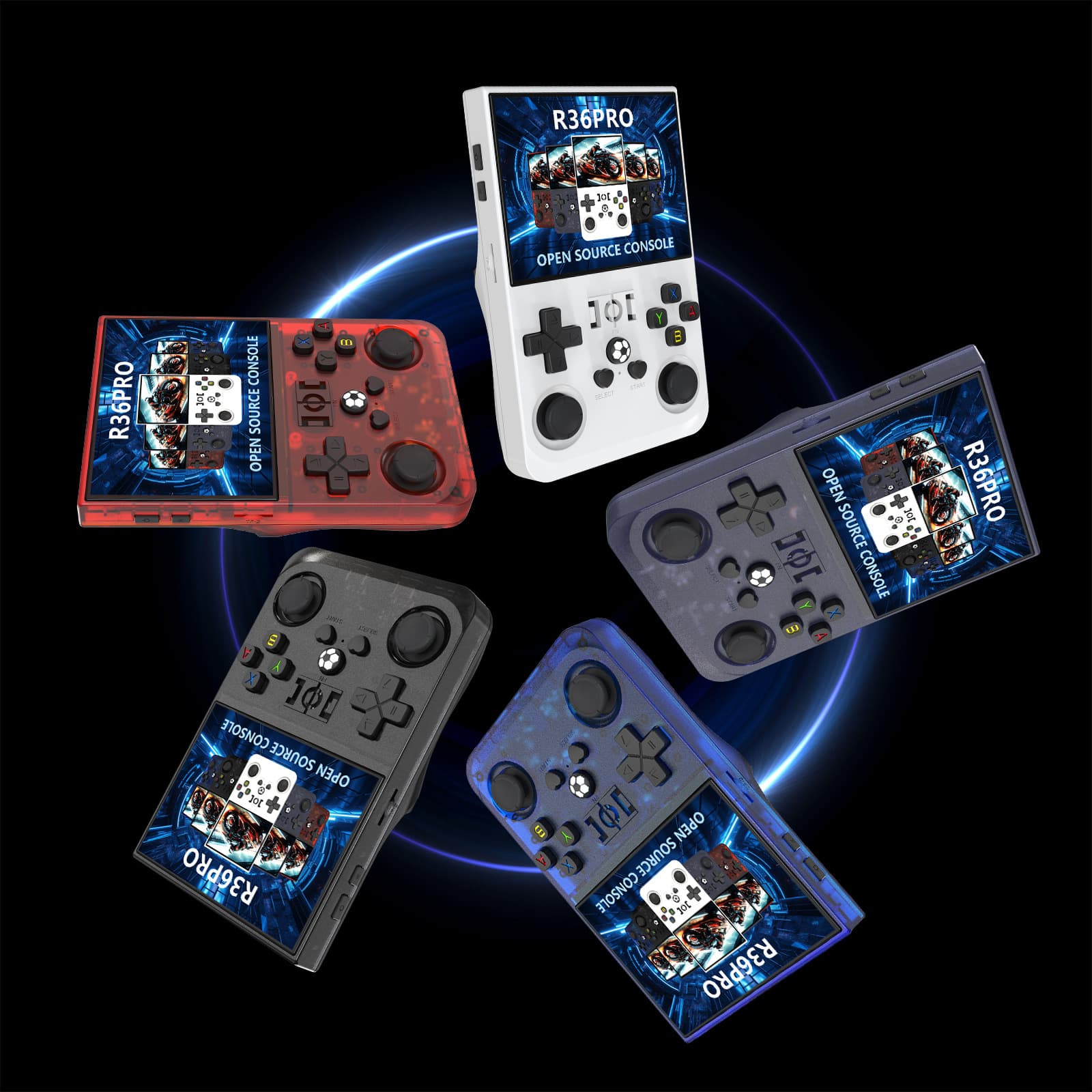 Cross-border new R36SPRO open source handheld game console GBA arcade classic FC portable PSP playable God of War