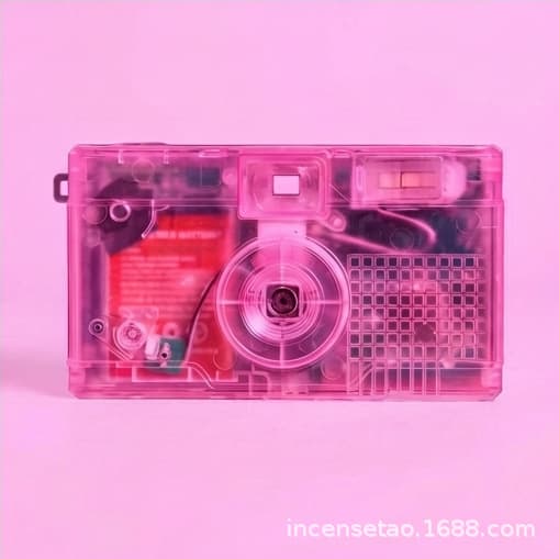 Retro screenless digital camera 8MPLED flash HD photo taking TF card storage transparent body travel camera