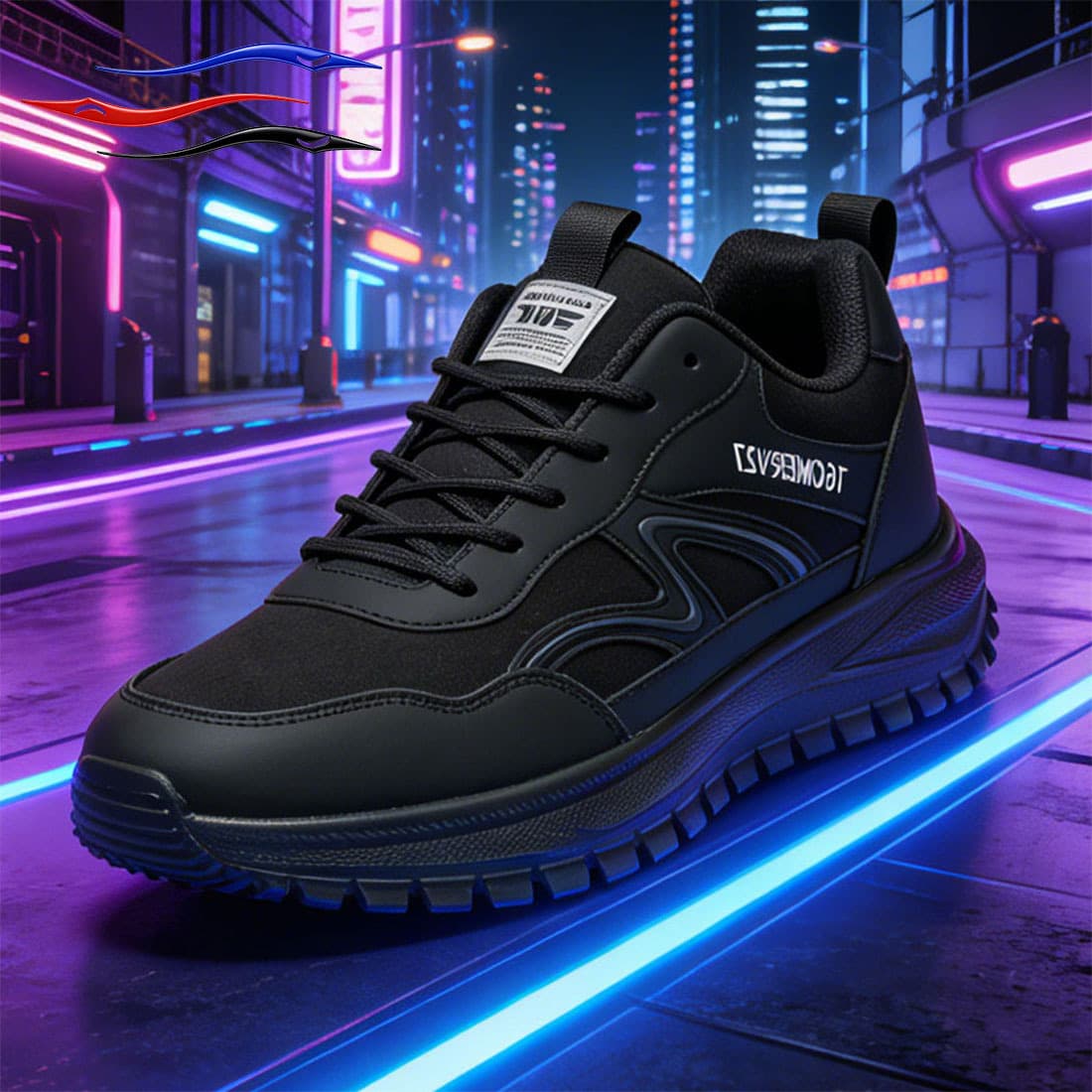 Men's Walking Shoes Comfortable Breathable Non-slip Durable Casual Running Shoes EVA High Elastic Cross-border Men's Shoes