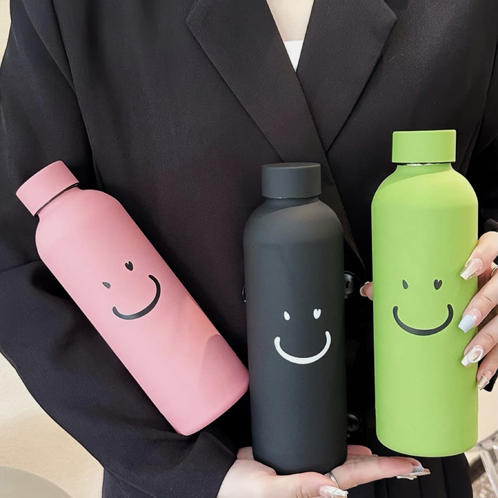 Cross-border American small mouth bottle stainless steel thermos cup foreign trade specializes in high-value gifts wholesale outdoor sports bottles of water