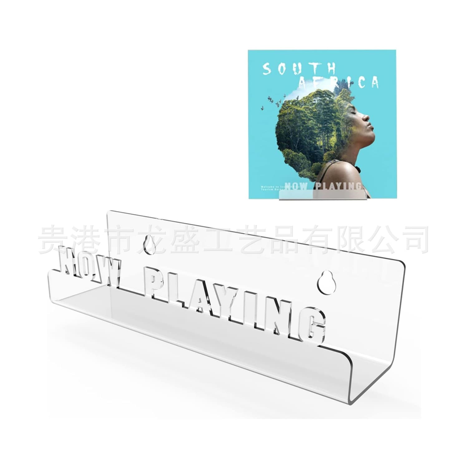 Now Playing Vinyl Record Stand Vinyl Record Storage Rack LP Record Floating Wall Mount