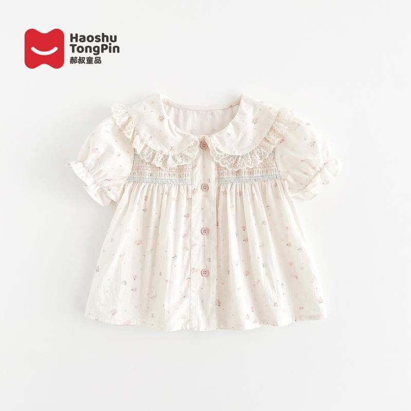 [Cotton] Summer 2026 Fashion Stylish Girls Korean Style Babydoll Top Trendy Drop Shipping