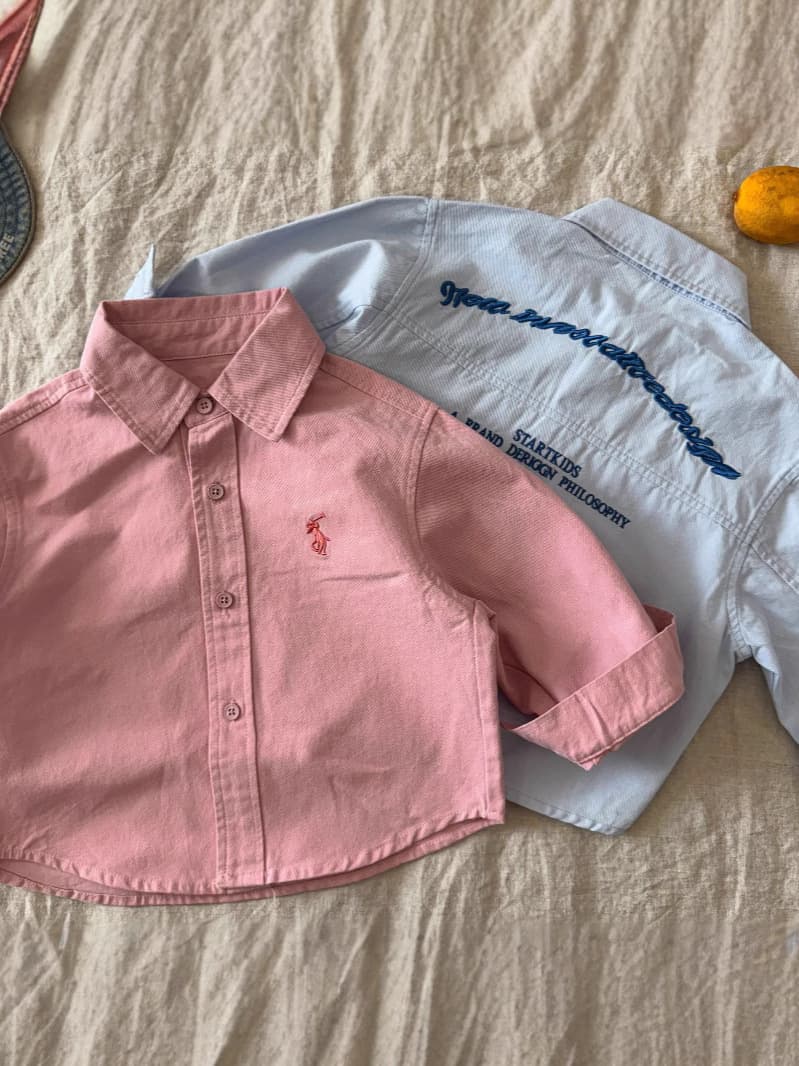 Children's Heavy Embroidery Shirt Jacket Spring Casual Top for Boys And Girls Baby Soft Cotton Long Sleeve Korean Style