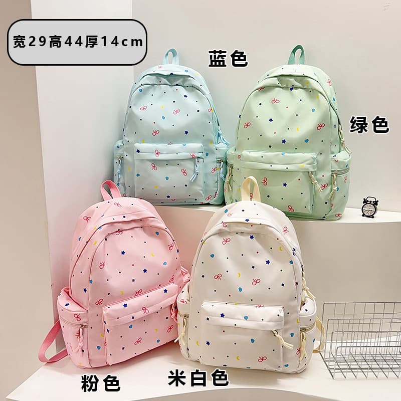 Japanese Style Lightweight Backpack for Girls Middle and High School Students Large Capacity Versatile Cute Sweet Fashionable Double Shoulder Bag