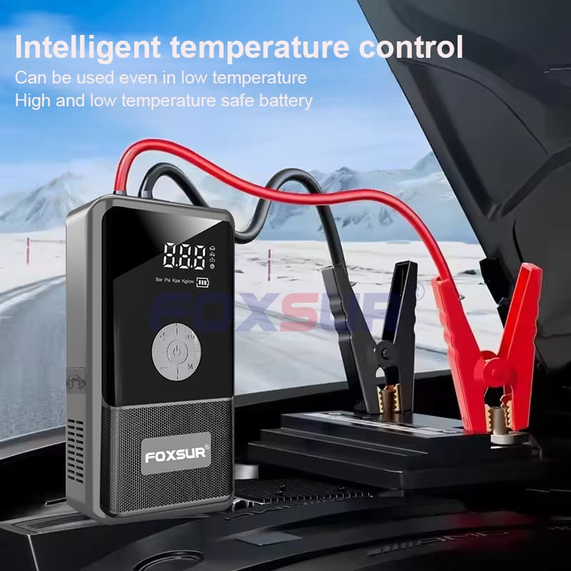 Car emergency starting power supply air pump multi-function battery with power bank inflatable all-in-one machine jump starter