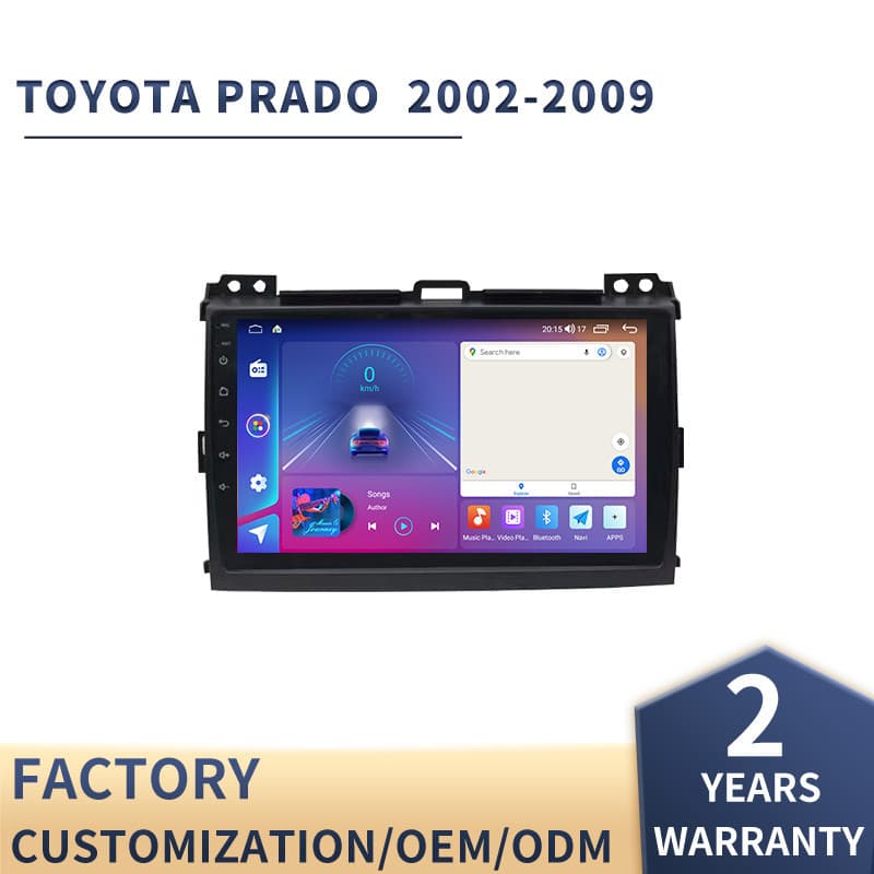 For Toyota Prado Large Screen Navigation Android Smart Car Display All-in-One