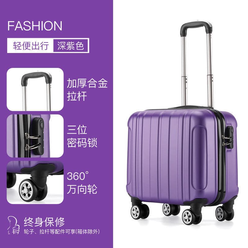 [5-Year Warranty] Lightweight Small Suitcase Women's Small Carry-On Password Box Fresh Style Travel Case Men's
