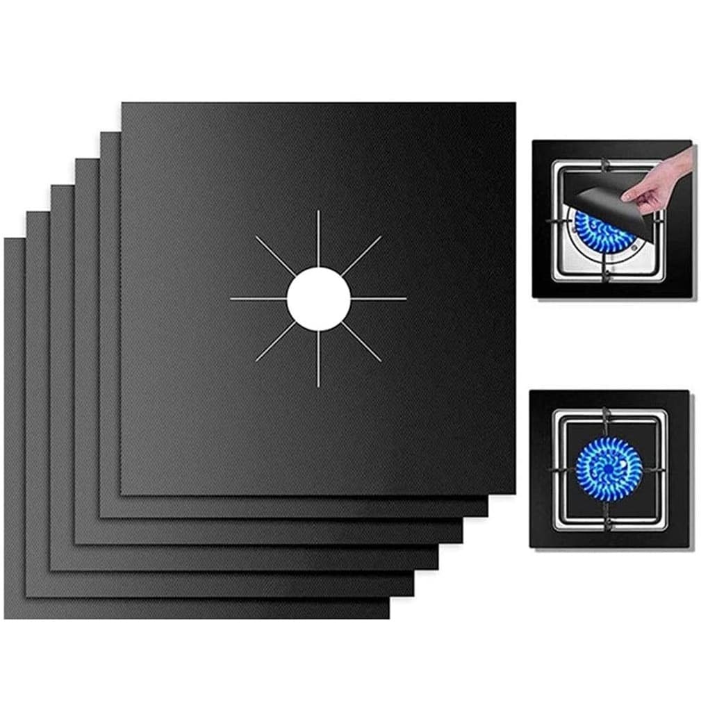 27*27cm Teflon gas stove surface protective mat, washable, oil-proof and stain-resistant gas stove kitchen cleaning mat
