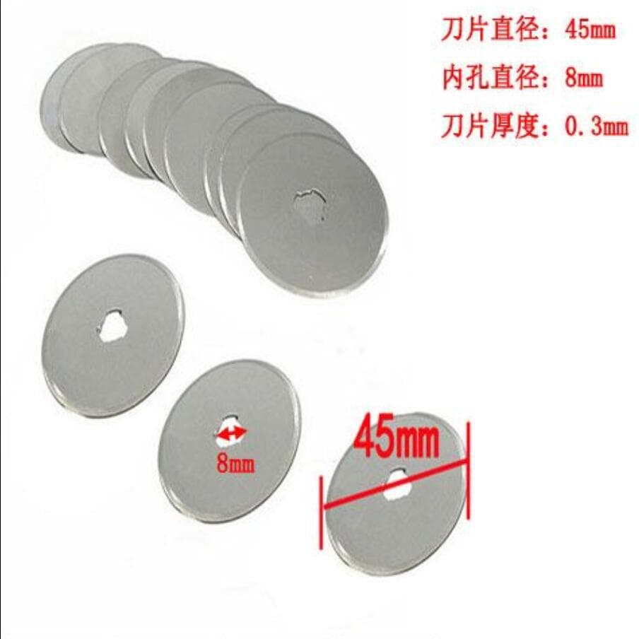 28mm & 45mm Small Round Blade, Rotary Cartridge for Cutting Leather, Paper, and Fabric; Wholesale Circular Roller Blade
