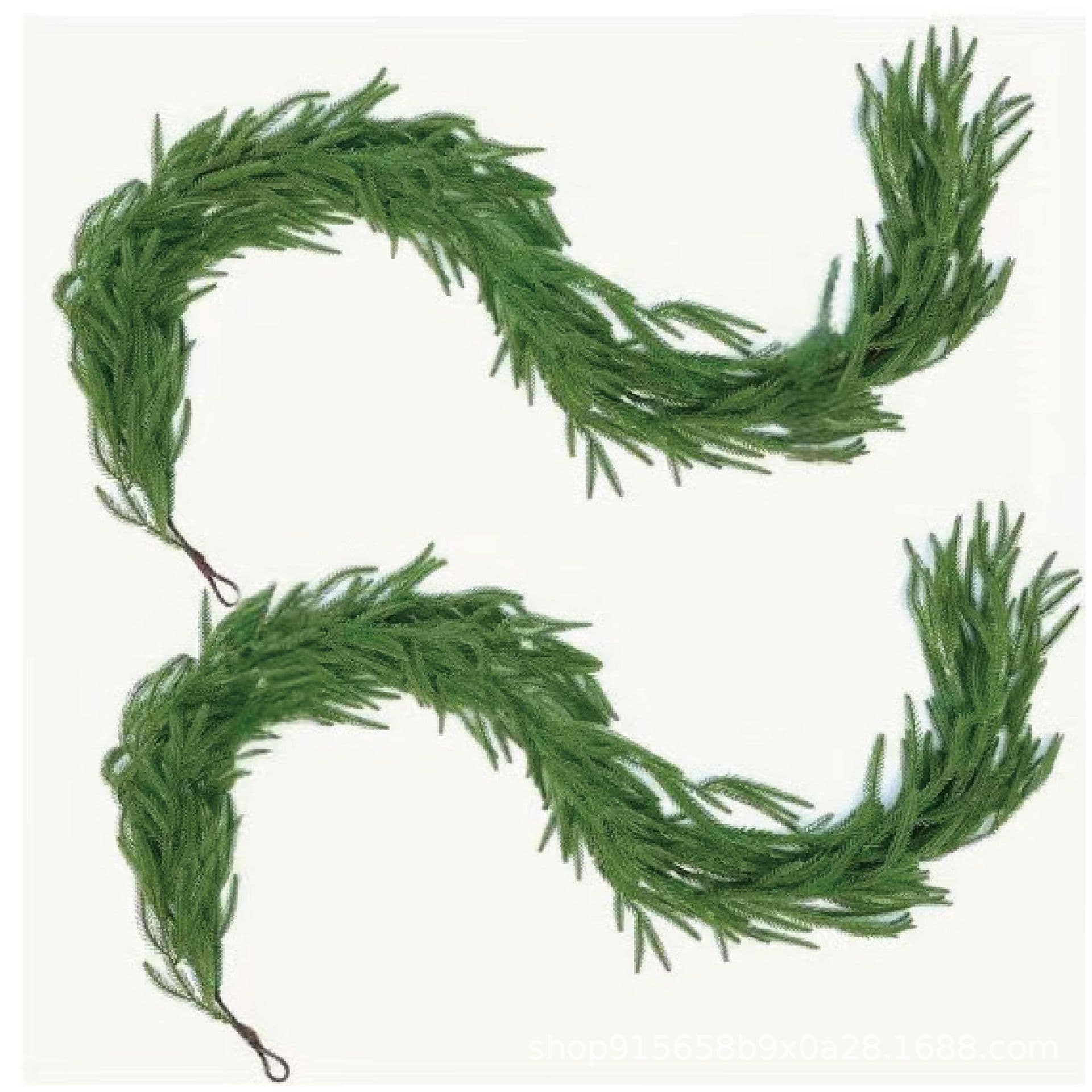 Cross-border Original Amazon Soft-touch Norfolk Pine Christmas Door Hanger with Pine Needles