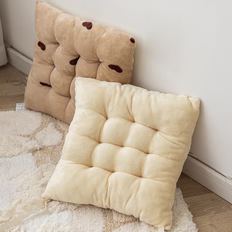 Non-slip Seat Cushion Thickened Plush Chair Pad for Students Office Classroom Bench
