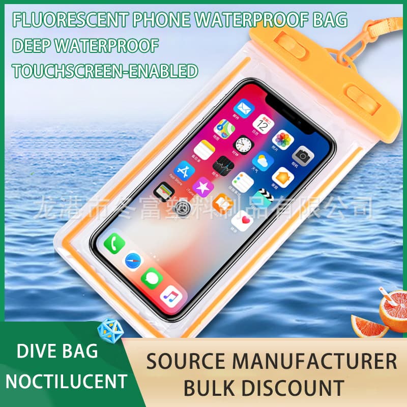 Cross-Border Luminous Touchscreen Phone Waterproof Bag