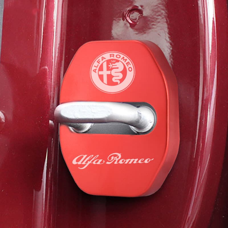 Alfa Romeo Car Door Lock Cover Interior Modification Anti-Rust Aluminum Alloy Accessories