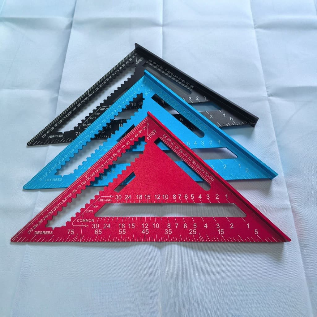 Source manufacturer of aluminum alloy set squares, woodworking set squares, aluminum alloy set squares, high-precision 90-degree woodworking rulers