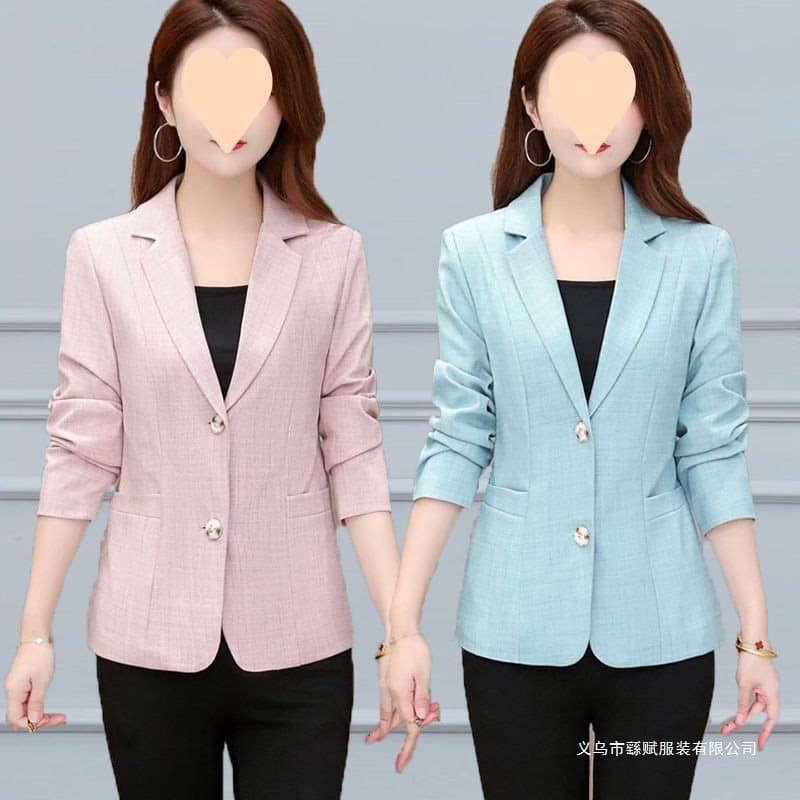 2025 New Young Mother's Wear Spring Lightweight Coat Chic Middle-Aged Women Korean Version Little Suit Versatile Top