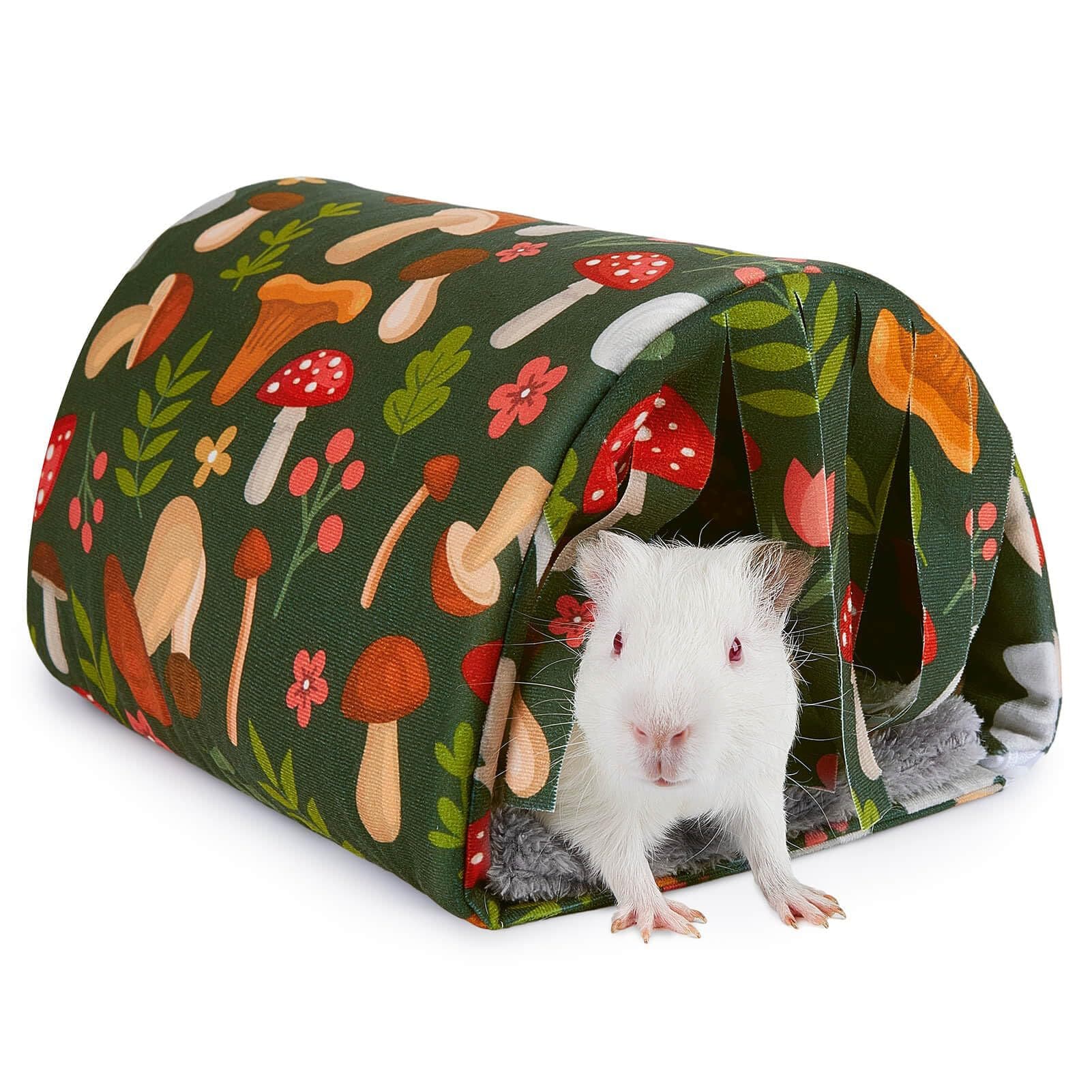 Guinea Pig Ferret Hideout, Hamster Tunnel Curtain, Cozy Rabbit House, Soft Nest for Small Pet Cages