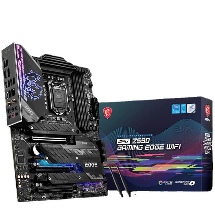 MSI MPG Z590 GAMING EDGE WIFI Gaming Motherboard (Bulk Pack) Supports 10th-11th Gen