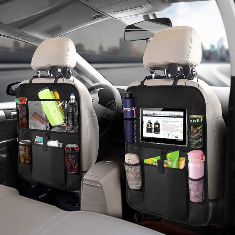 Cross-border supply Anti-kick bag Car storage bag Seat back Oxford cloth storage bag Flat car seat back bag