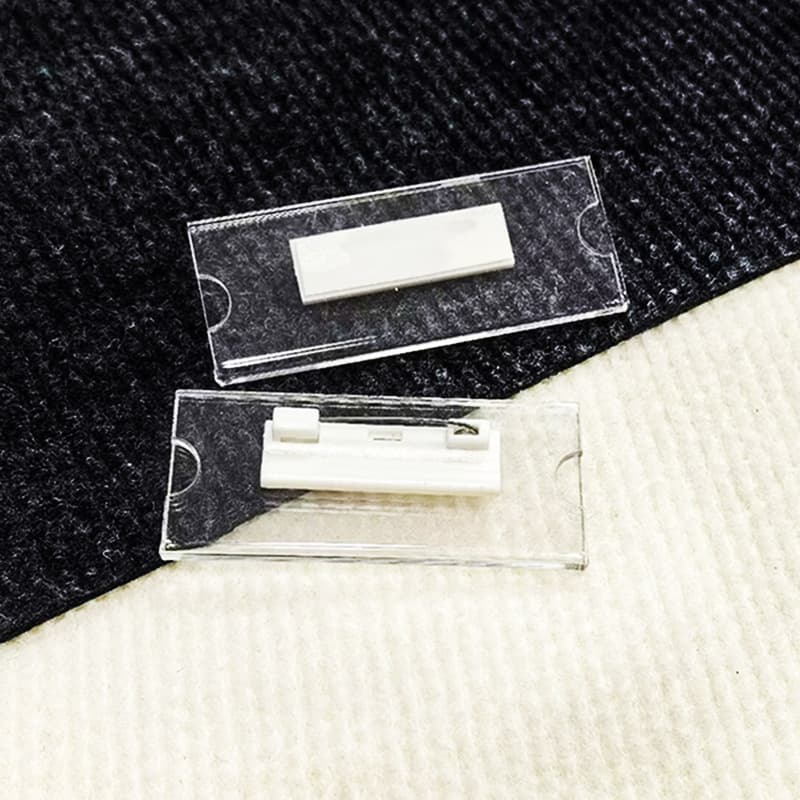 Wholesale Acrylic Badges, Transparent Name Badges, Work Badges, Acrylic Name Badges, Blank Badges with Replaceable Paper