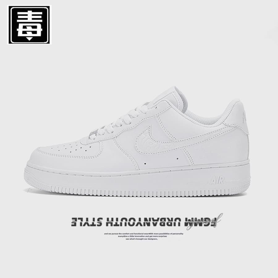Air Force 1 AF Board Shoes White Shoes for Women Trendy Spring Student Thick Sole Heightening Sports Shoes Lightweight Casual Shoes
