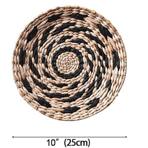 Nordic Ins Style Entryway Straw Woven Handmade Dry Grass Wall Decoration Hanging Piece Wall Art Wall Hanging
