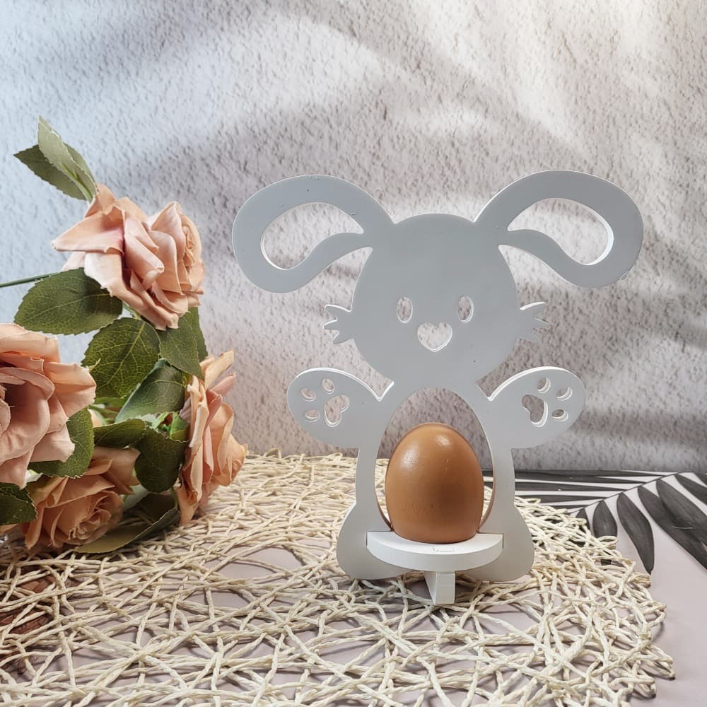 S1062 Easter Egg Shelf Desktop Decoration Cement Plaster Mold DIY Silicone Mold