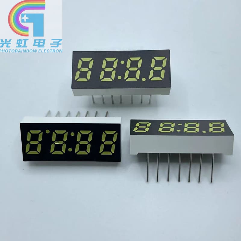 4-Digit Clock Standard Digital Tube Desk Lamp LED Digital Screen Source Factory Supports Multiple Color Options