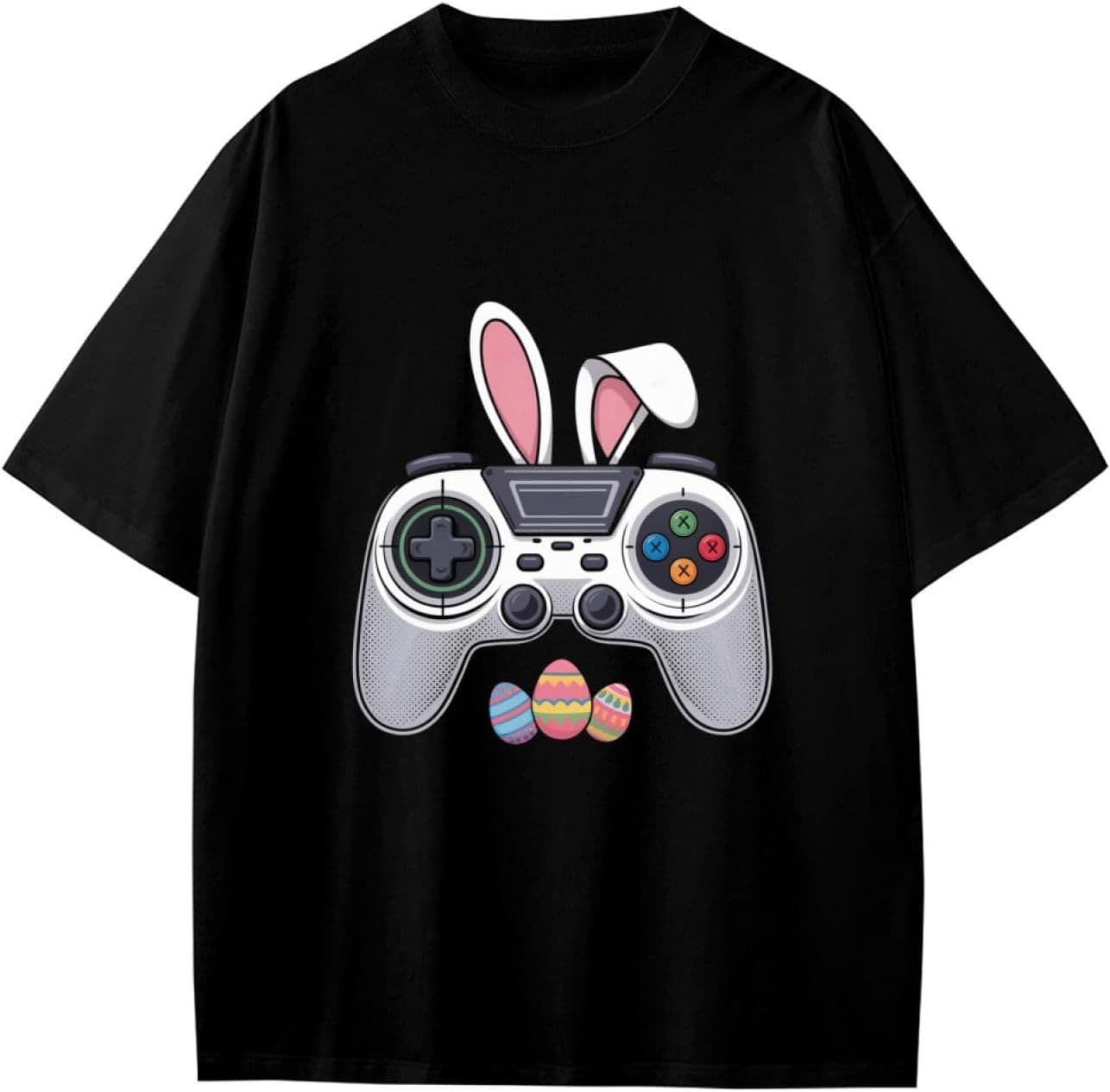 Vintage Video Game Rabbit Eggs Costume Easter Day Kids Gaming
