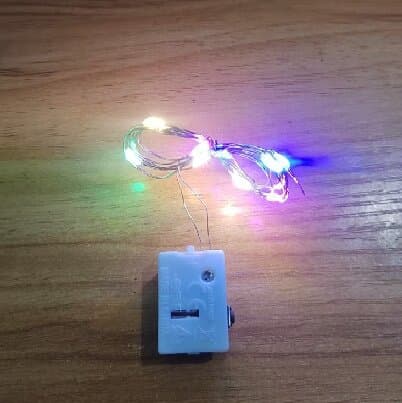 LED String Lights Small White Box 3-Mode Adjustable String Lights Ambient Decorative Lights Flower Bouquet Lights Flash String Lights with Screw
