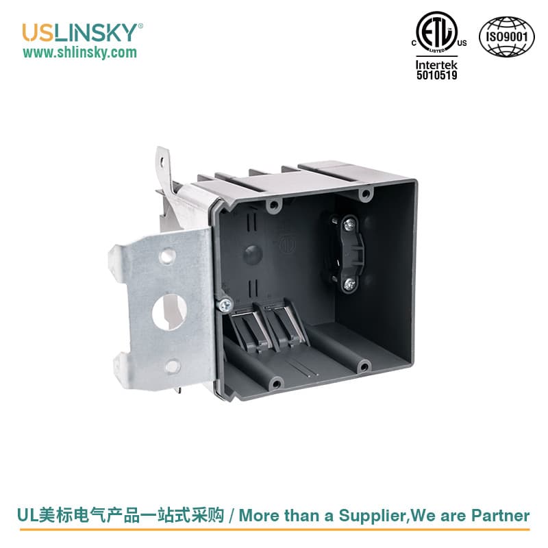 USLINSKY American standard deepened single-gang plastic electrical box, new project ETL certified fireproof APB234N-ADJ