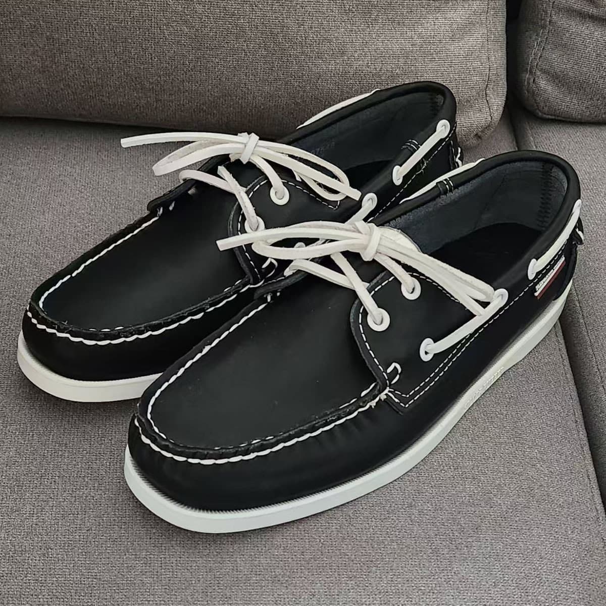 Safety Shoes Four-Season Cowhide Leather Non-SEBAGO Boat Shoes Cowhide Leather Anti-Slip Shoes African Shoes Tianjin Factory Shoes