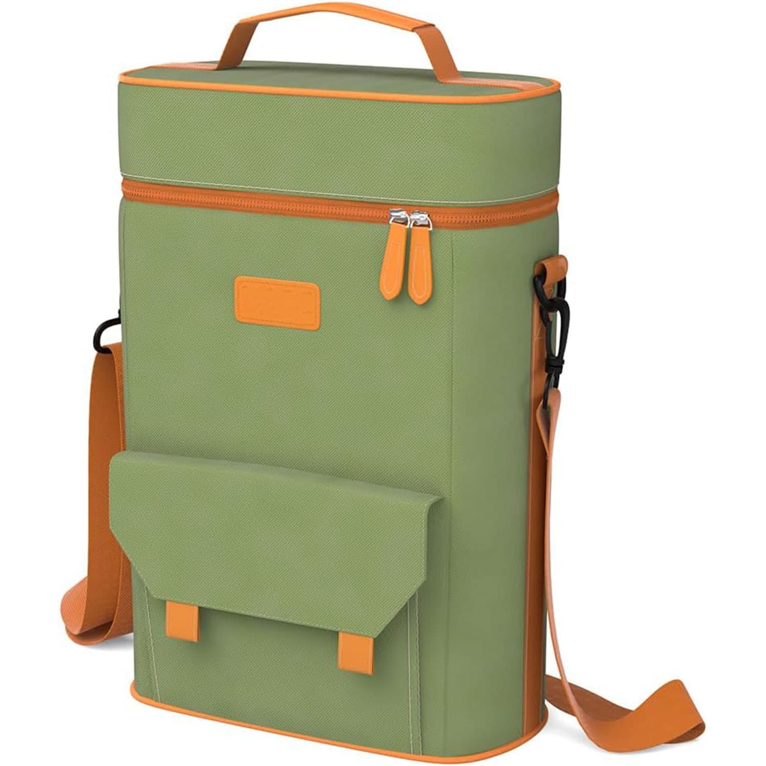 Cross-border Amazon Wine Bag Insulated Cooler Tote, Crossbody, Foldable, Portable, Waterproof Wine Carrier