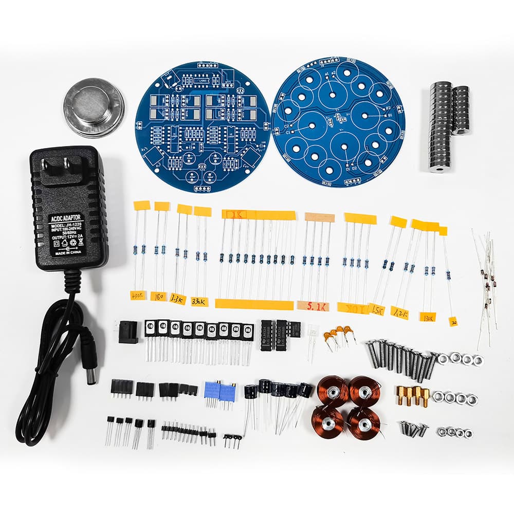 Magnetic Levitation DIY Electronics Kit Creative Desk Toy Self-Rotating Magnetic Levitation Module Electronic DIY Soldering Kit