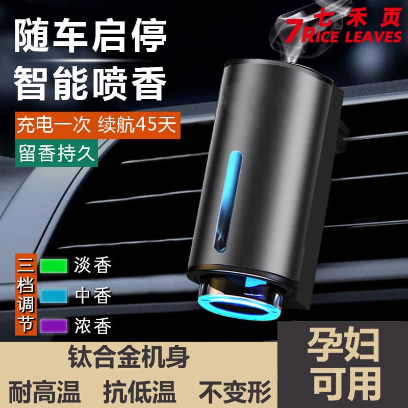 Car Aroma Diffuser Automatic Spray Vent Clip Long-Lasting Smart Car Fragrance Cologne Subtle Scent