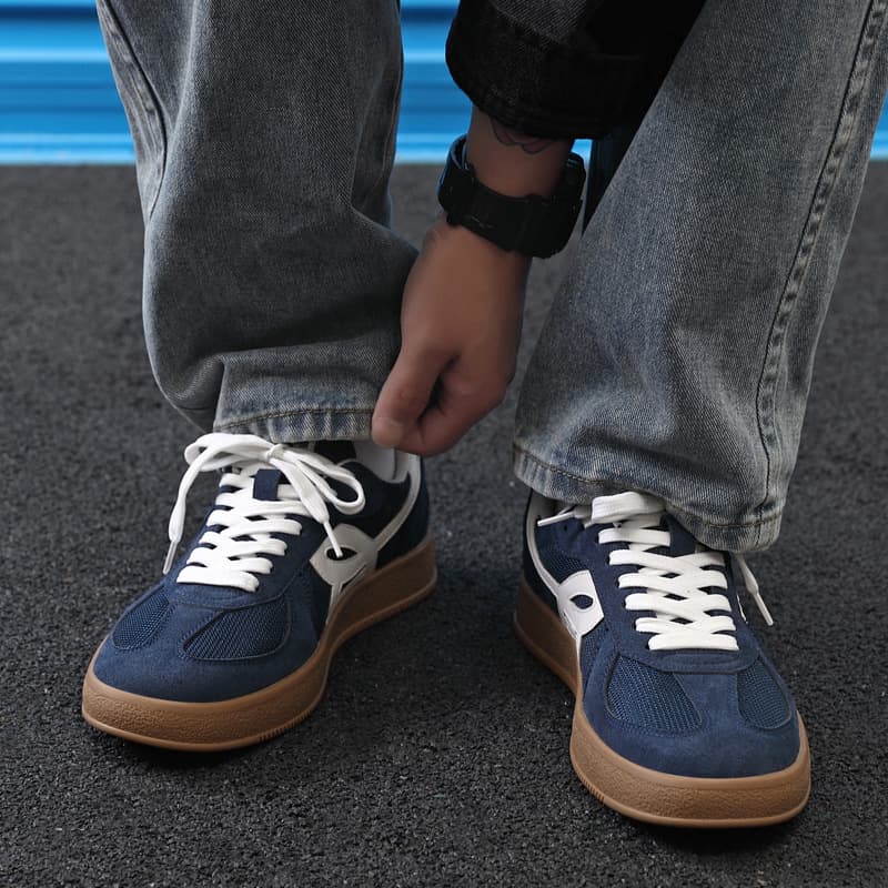 German Training Shoes Men's Shoes Summer Breathable 2025 New Style White Shoes Men's Trendy All-match Mesh Sports Casual Sneakers