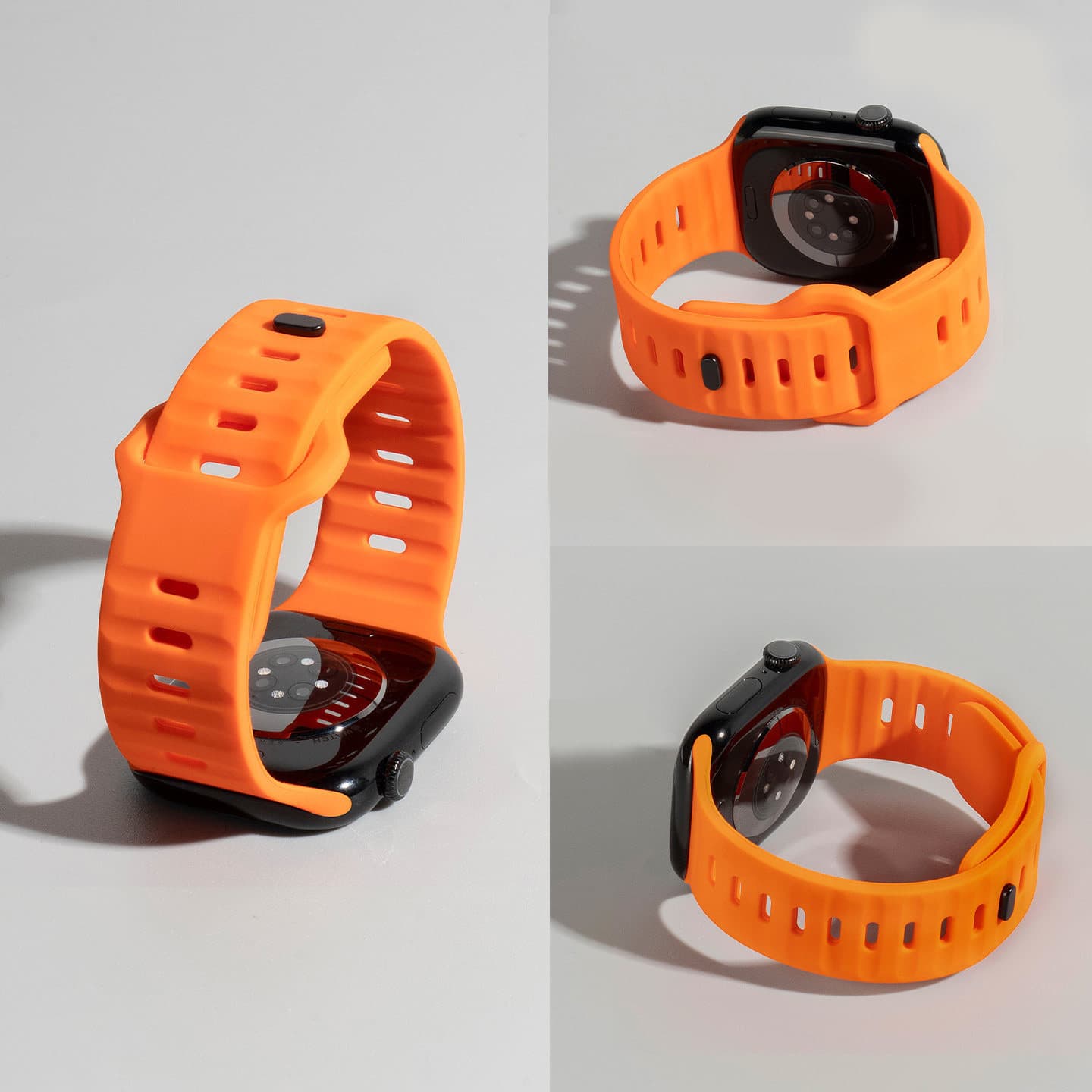 Hermes Orange Compatible with Apple S11 Band S10 Silicone S9 Sport S8 New Breathable Ultra 3/2 Summer