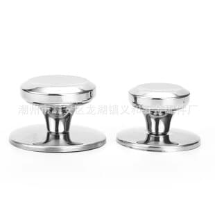 Stainless Steel Lid Knob for Milk Pot, Soup Pot, Wok Accessories Universal High Temperature Resistant Lid Handle Top Knob Thickened Anti-Scald