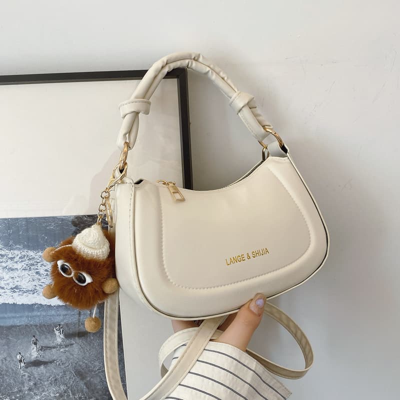 Trendy Fashion Versatile Solid Color Knot Handbag 2026 Spring New Korean Style Crossbody Bag for Women