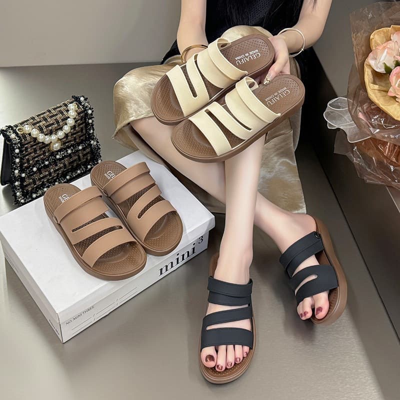 2026 Summer New Style Ladylike Trendy Casual Fashion Open-Toe Beach Sandals for Women Dual-Use for Outdoor Wear