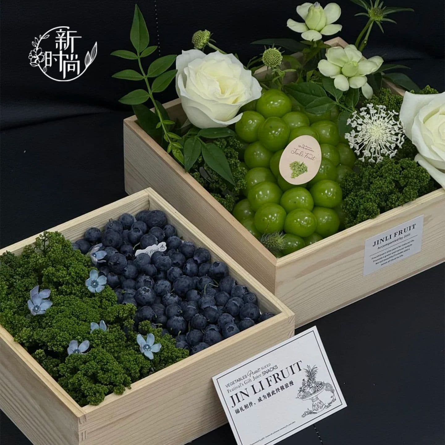 High-Quality Wooden Box Square and Round Flower Bouquet Arrangement Box, Festival Gift Box, Gift Fruit Basket, Flower Shop Flower Box
