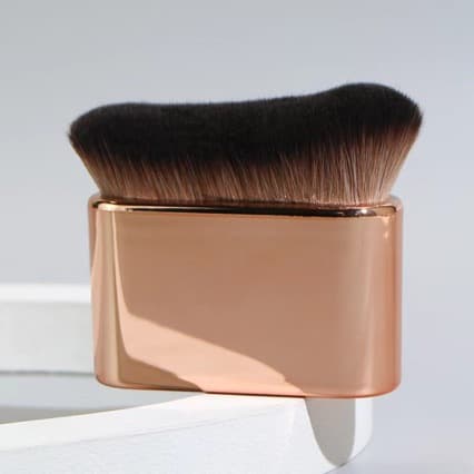 New Cross-Border Extra-Large Soft Bristle Flat Brush Multifunctional Body Brush Makeup Brush Powder Brush Caterpillar Neck Brush Wave Brush