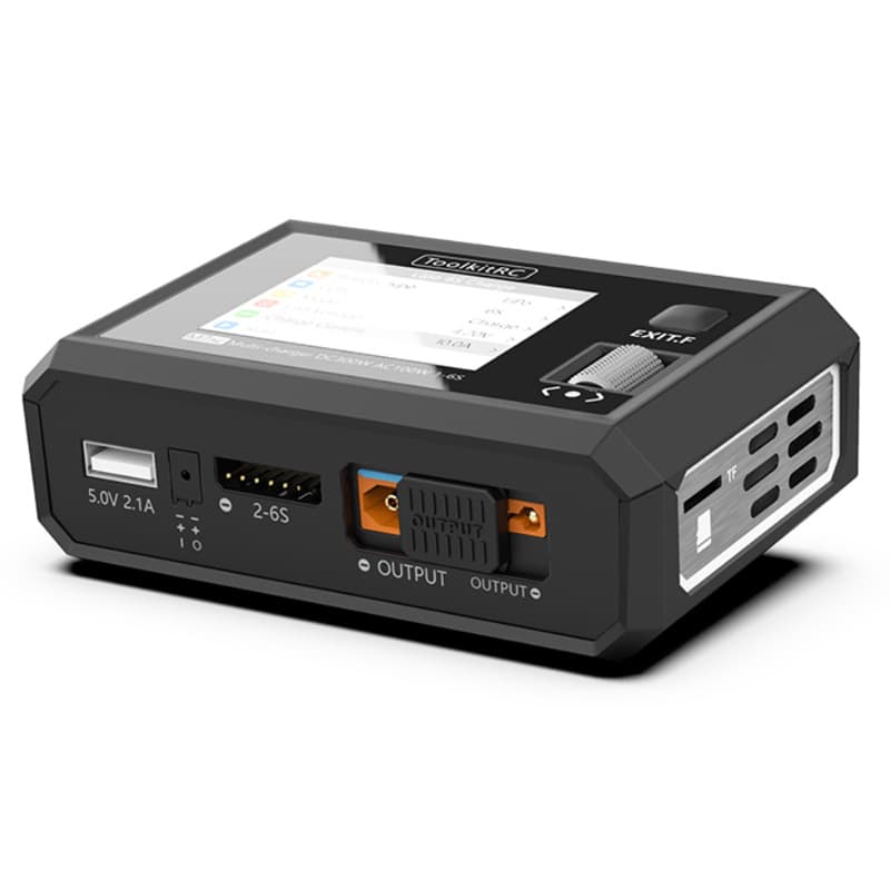 ToolkitRC New M7AC AC100W/DC300W LiPo Battery Balance Charger NiMH RC Hobby Charger