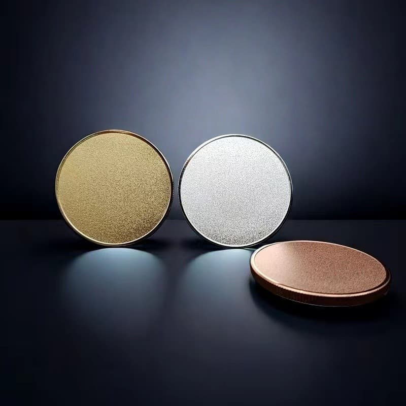 Laser Engraving Matte Finish Blank Commemorative Coin DIY Engraving Commemorative Medal LOGO Matte Surface Personalized Creative Gift Wholesale