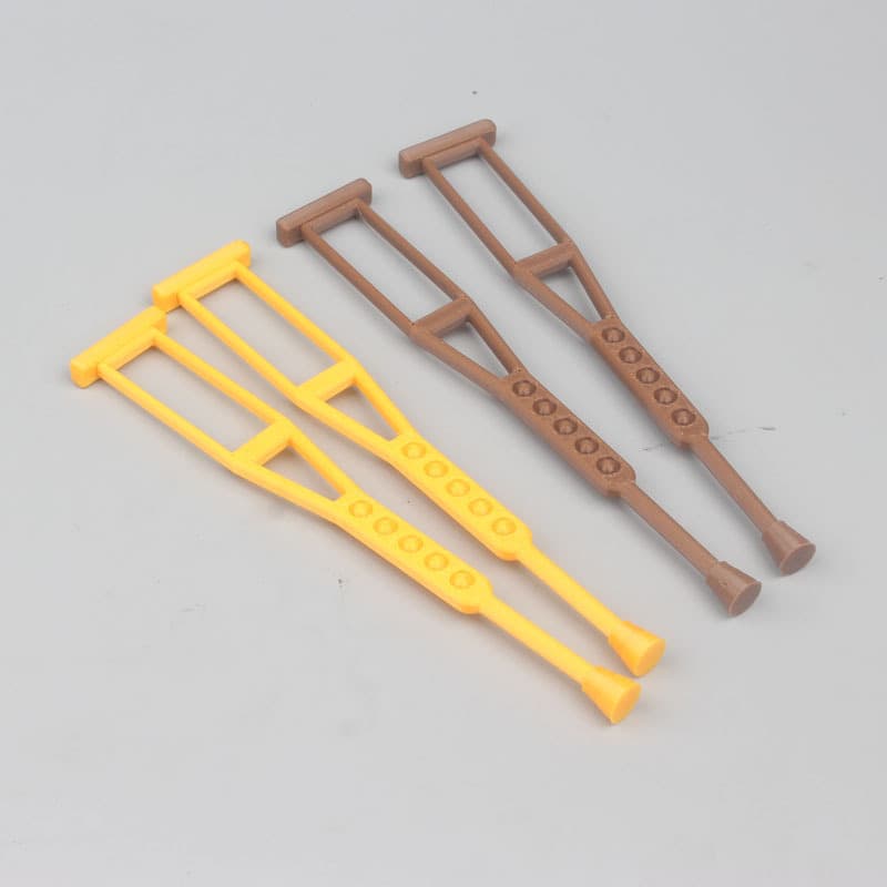 1'6 miniature action figure set accessories for elderly people with canes.