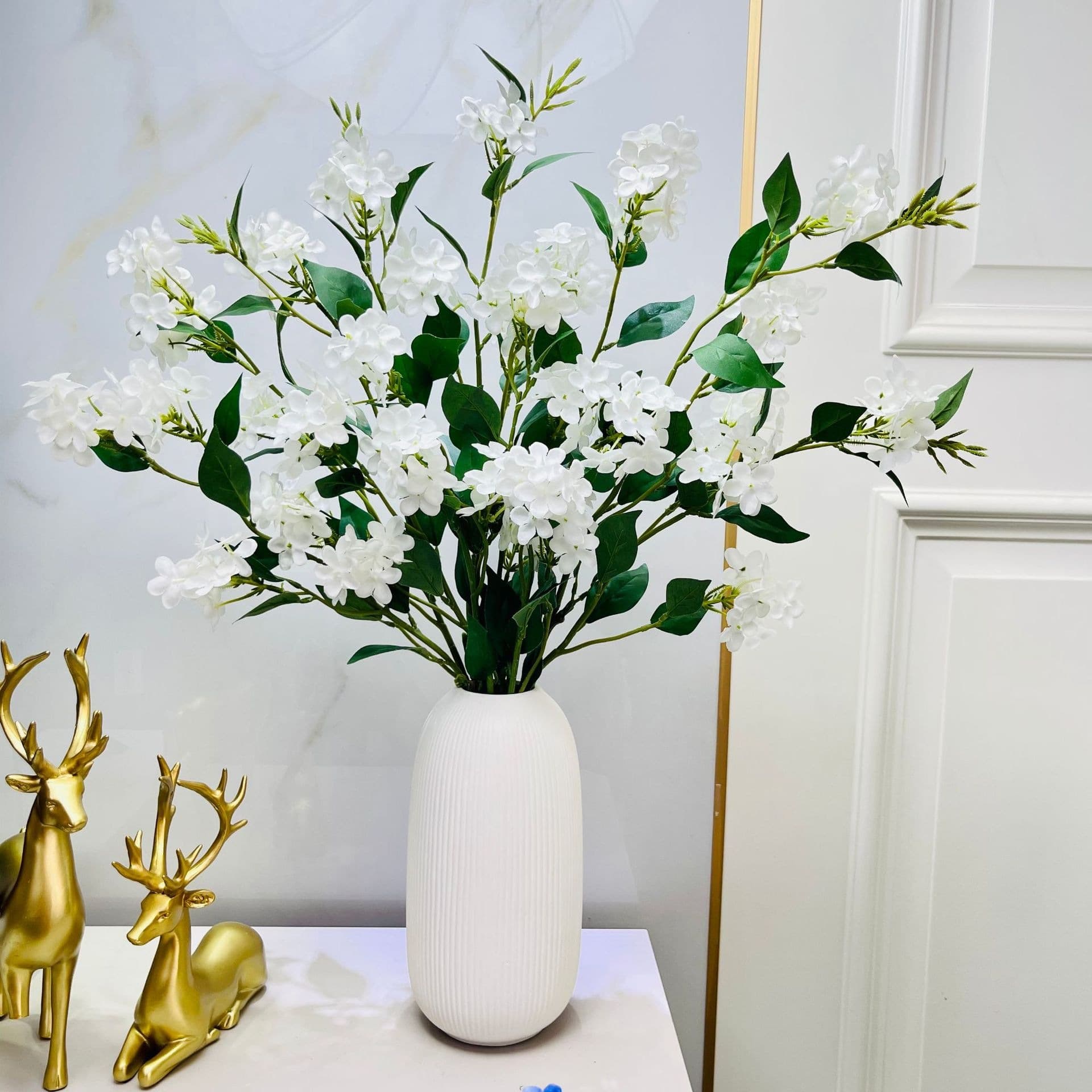Realistic White Freesia Artificial Flowers for Wedding Decor