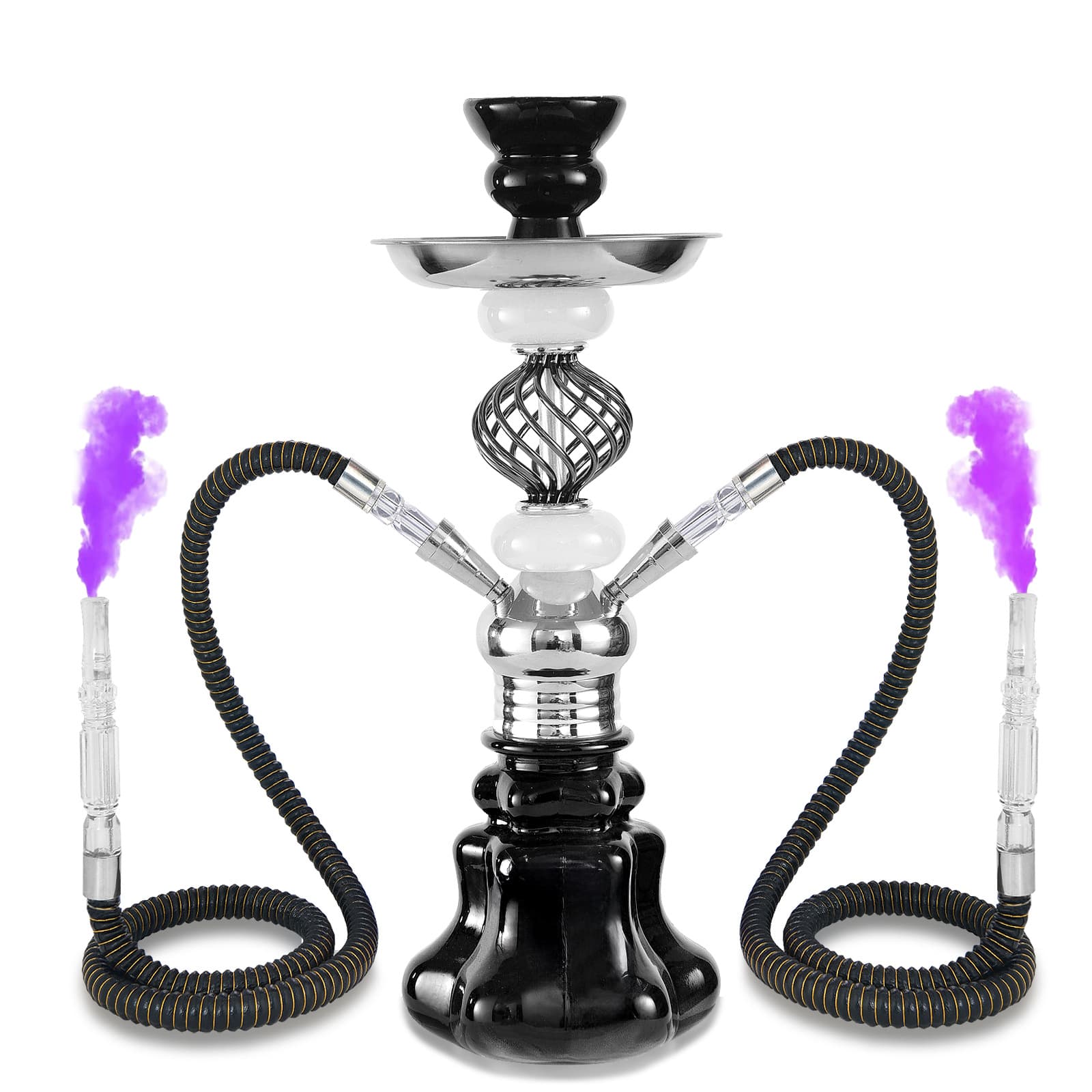 Cross-border Arabic Hookah Full Set Single Double Tube Shisha Pipe Water Pipe Smoking Gun Bar Hot Selling Shisha
