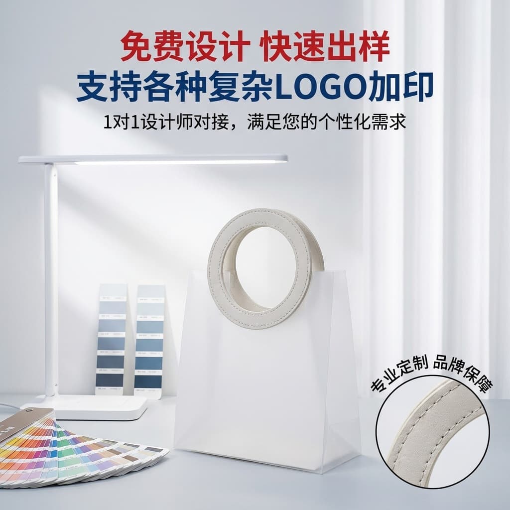Factory order PP leather handbag customization, free design, small batch minimum order, fast shipping, customizable LOGO